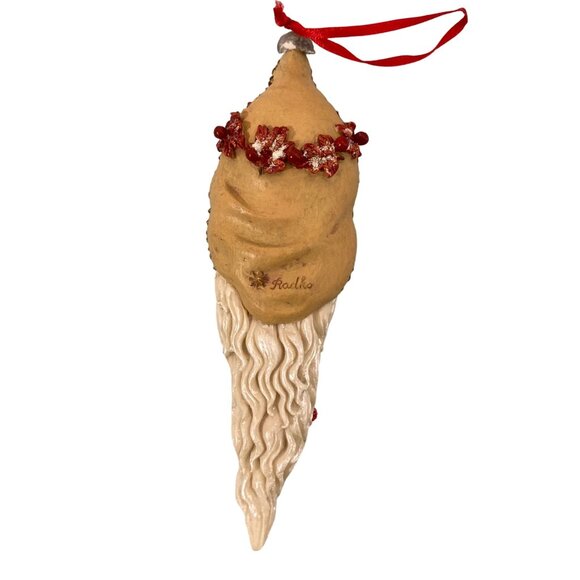 Christopher Radko Woodland Winds Santa Nature Ornament Christmas Circle - Picture 2 of 6